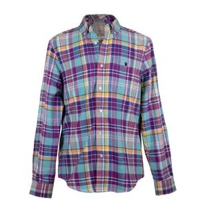 Simple Southern Men’s Turquoise Plaid Flannel
